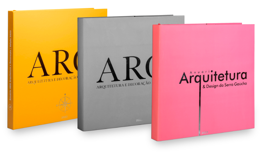 Livros Anuário ARQ Arquitetura e Decoração e Anuário Arquitetura & Design da Serra Gaúcha